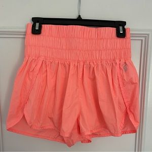 Free People Bright Orange/Pink Short